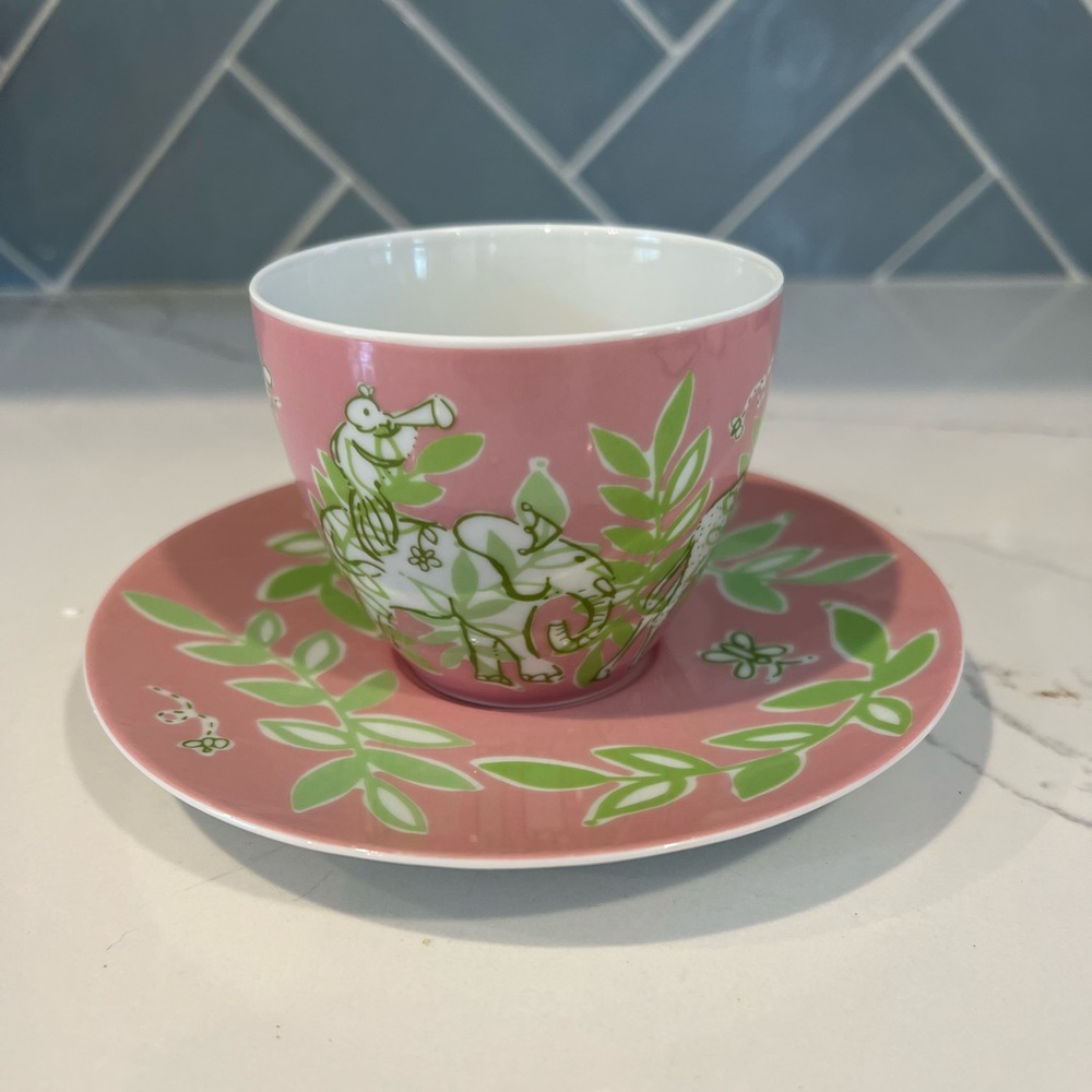 Lilly Pulitzer/Gevalia Cup and Saucer